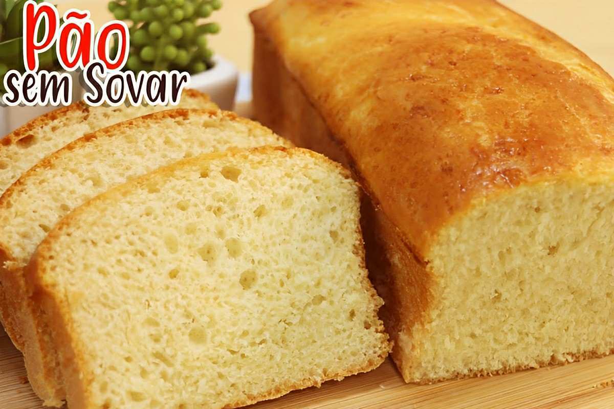 Pão caseiro que não precisa sovar e fica macio e fofinho perfeito para