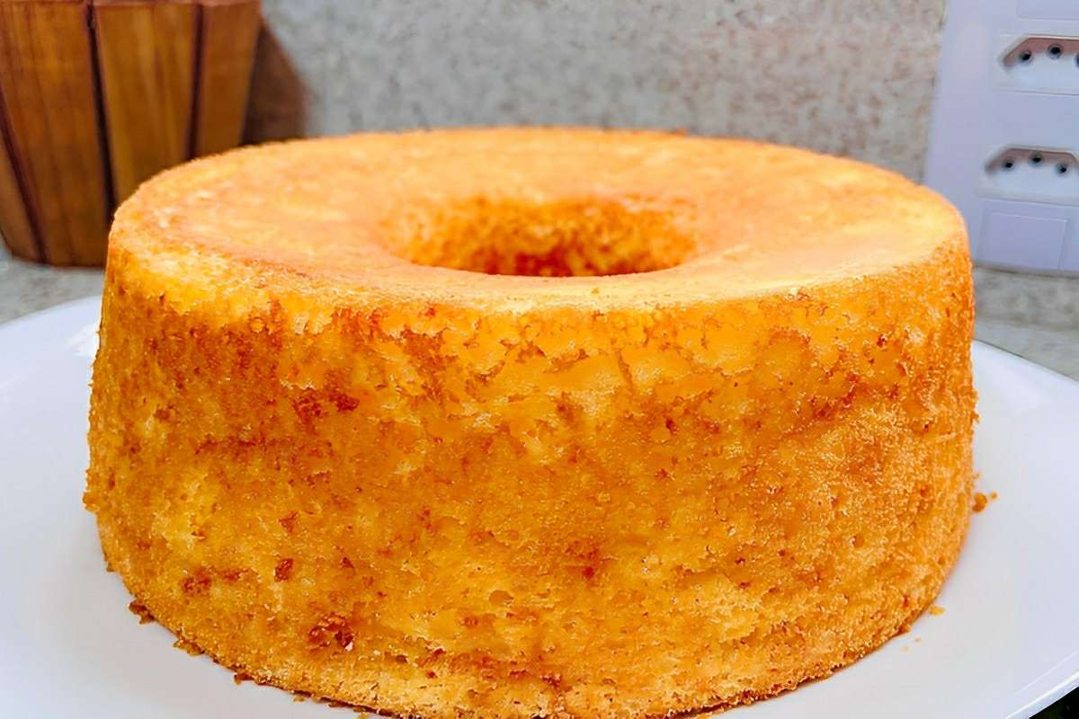 Bolo sem glúten delicioso um toque de limão laranja experimente