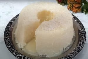 Cuscuz de tapioca simples cremoso e saboroso