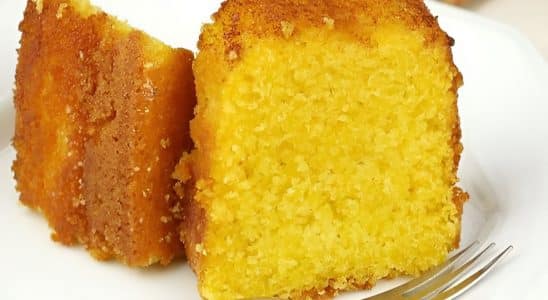 Bolo De Fubá Com Laranja