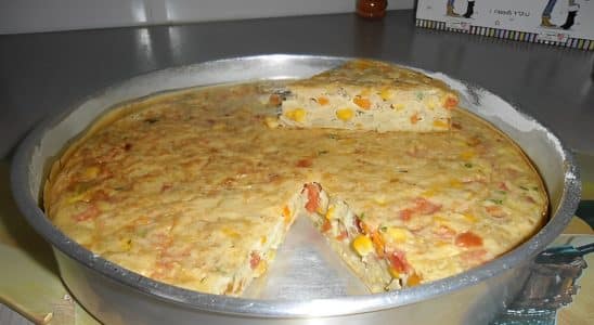 Omelete Colorido De Forno