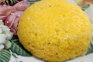 Cuscuz de microondas super rápido de fazer para você servir em qualquer refeição
