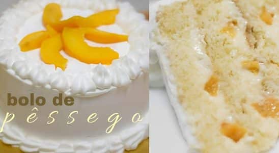 Bolo De Pêssego Para Aniversário