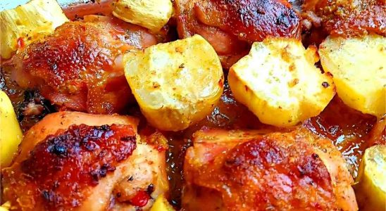 Frango Assado Com Batatas