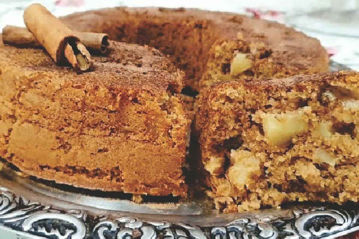 Bolo De Maçã Com Aveia