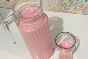 iogurte caseiro de morango