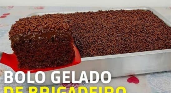 Bolo Gelado De Brigadeiro