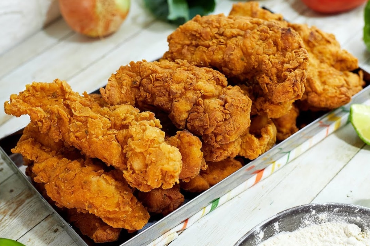 Frango frito crocante