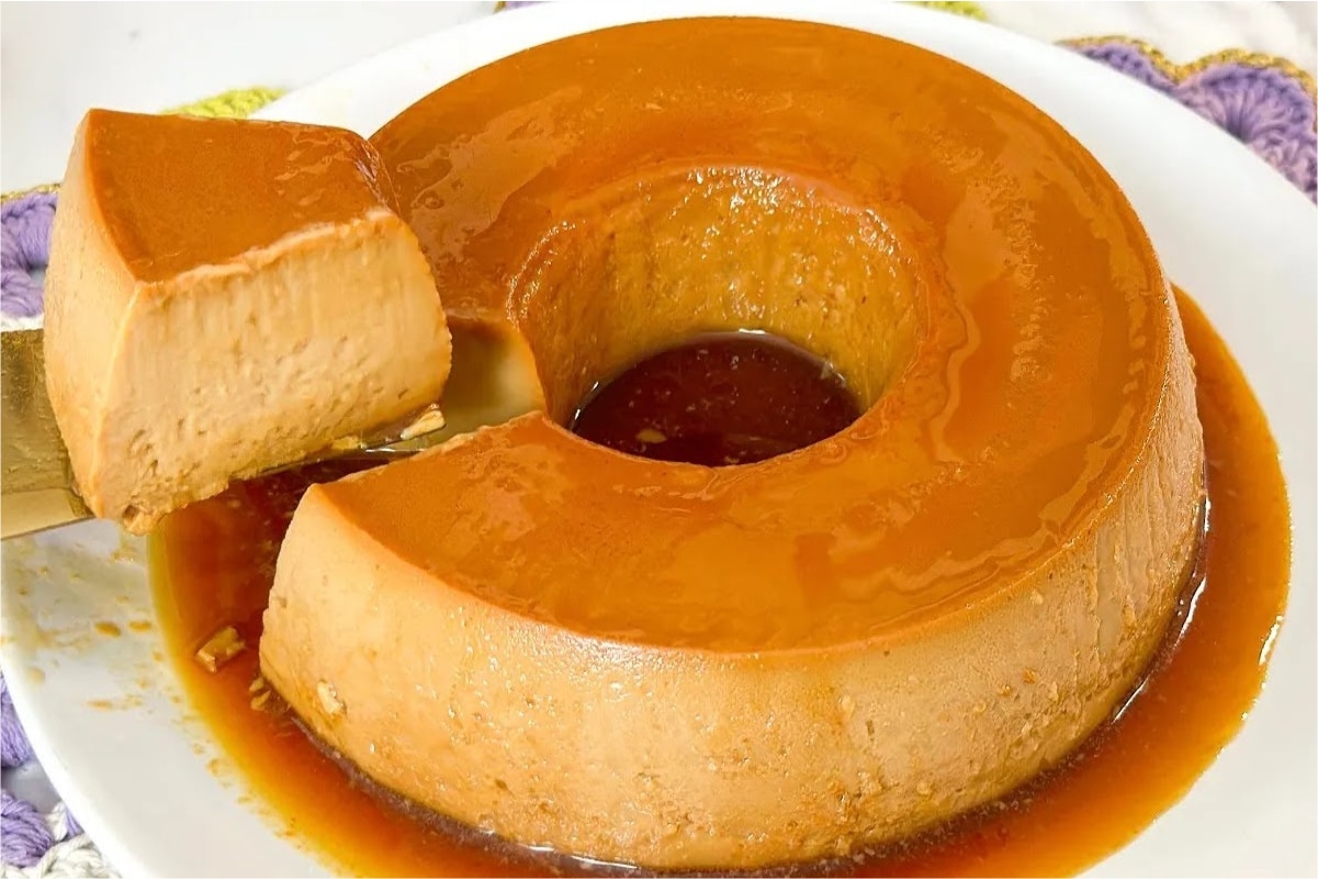 Pudim de doce de leite