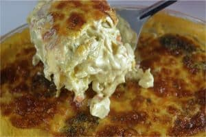 Gratinado de Couve-Flor com Molho Cremoso e Crosta de Queijo Dourada