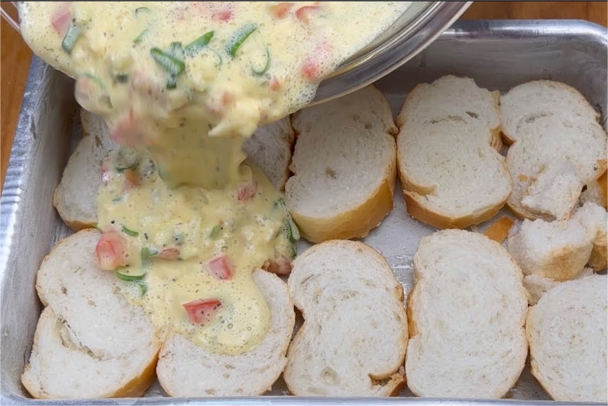 lanche de pão amanhecido