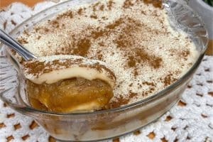 Sobremesa Cremosa de Banana com Toque de Leite em Pó e Canela