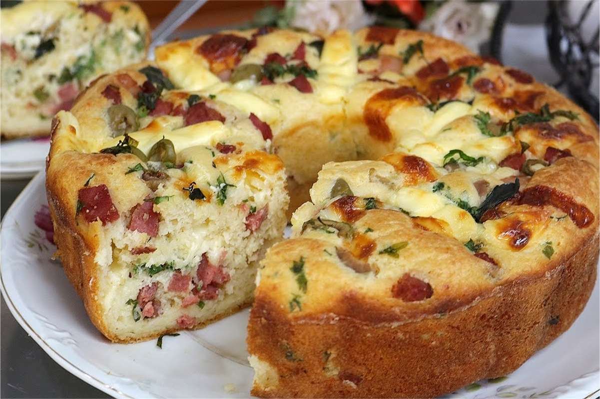 bolo salgado de calabresa