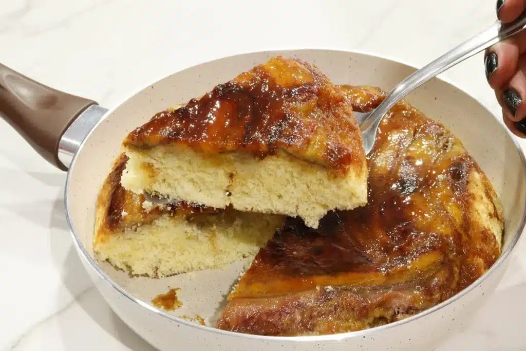 Bolo de Banana na Frigideira Pronto em 15 Minutos!