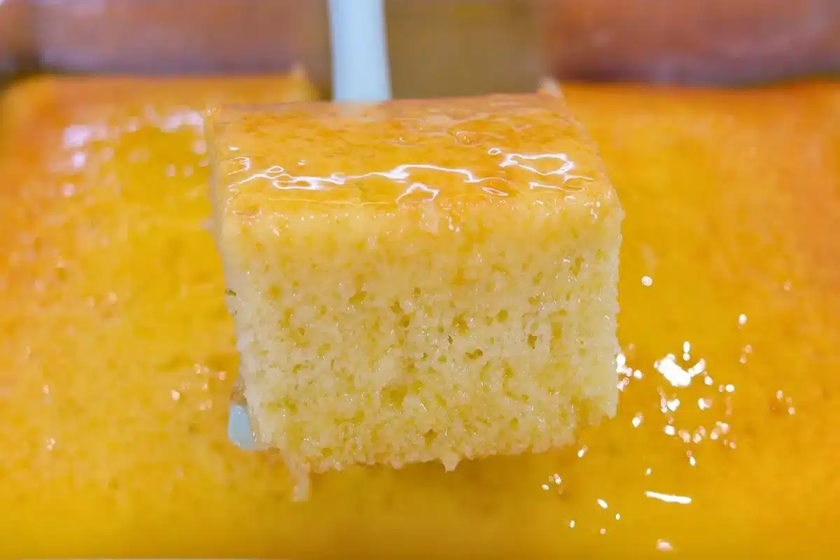 Bolo De Laranja Com Calda