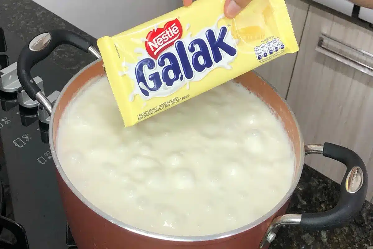 Canjica Com Chocolate Branco