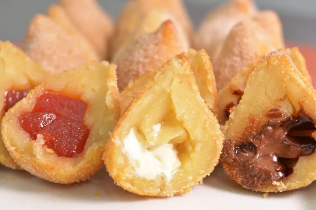 Coxinha Frita Doce: Sobremesa Diferente, Divertida E Deliciosa Com Recheio De Chocolate Ou Goiabada 7 Coxinha Frita Doce
