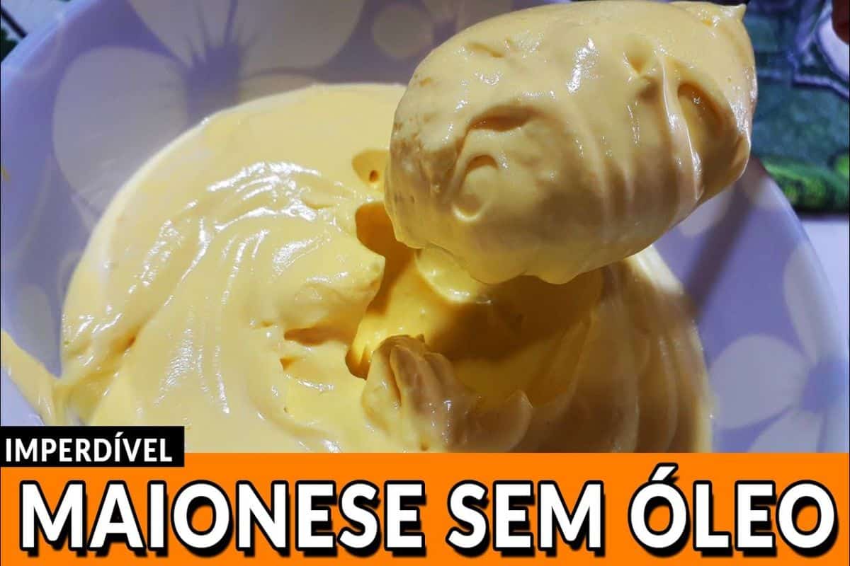 Maionese caseira sem óleo