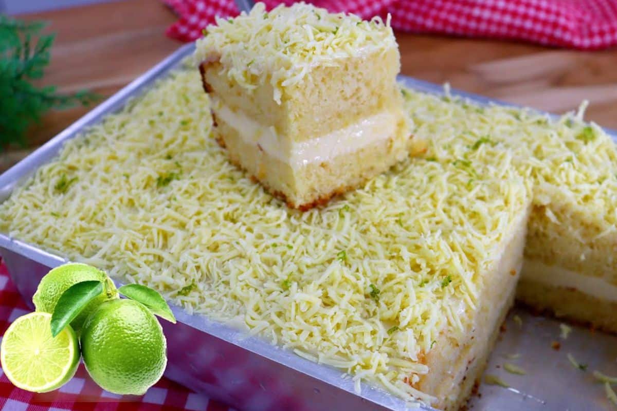 bolo gelado de limão