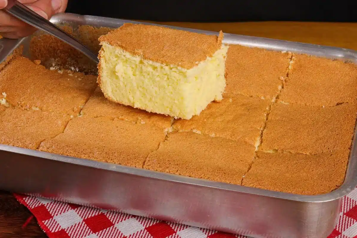 Bolo nuvem de laranja