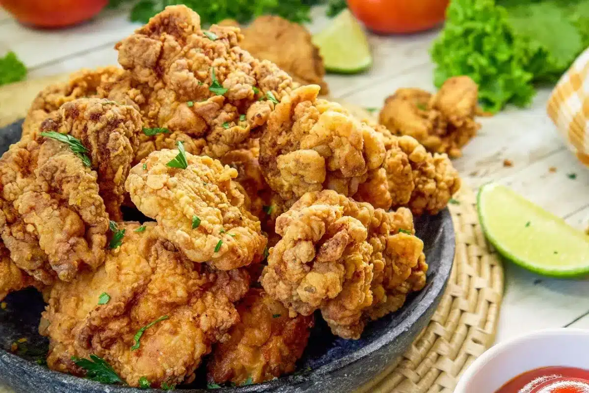 Frango frito crocante